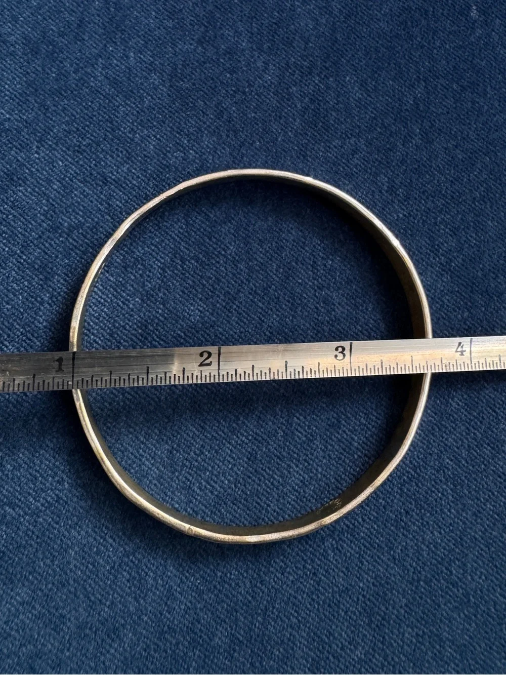 Vintage Mexico 925 Sterling Silver Star Bangle.
